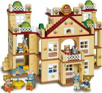 Androni Giocattoli Building Block UnicoPlus Maximilian Families Ξενοδοχείο for 1.5 - 5 years 296pcs 8926