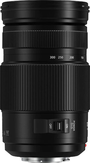 Panasonic Crop Φωτογραφικός Φακός Lumix G Vario 100-300mm f/4-5.6 II Power O.I.S. Tele Zoom για Micro Four Thirds (MFT) Mount Μαύρος