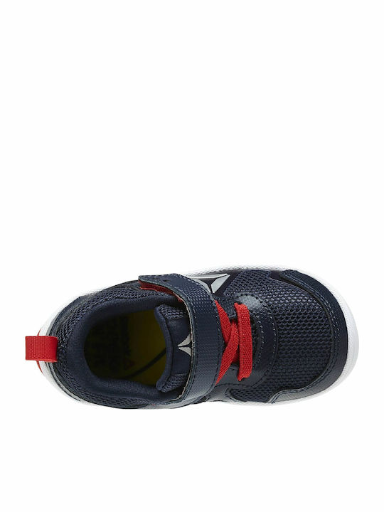 Ventureflex Stride 5.0 Kids Sports Shoes Running with Hoop & Loop Closure Navy Blue