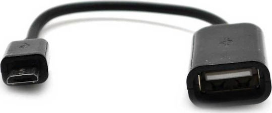 Forever Μετατροπέας micro USB male σε USB-A female Black 1τμχ