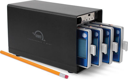 OWC ThunderBay 4 mini RAID Case for 4 Hard Drives 2.5" SATA III with Connection Thunderbolt