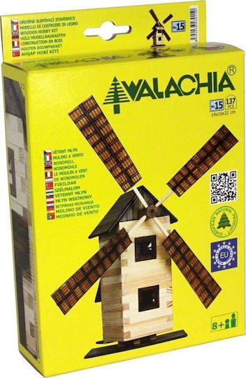 Walachia Wooden Construction Toy Windmill Nr.15 for Children 8++ Years