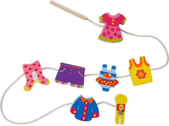 Alex Toys Lacing Toy Wash & String made of Wood for 36++ Months