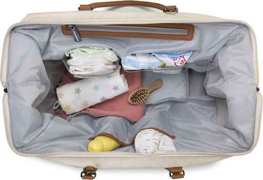 Childhome Shoulder/Hand Diaper Bag Mommy Off White 55x30x30cm.