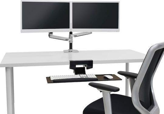 Ergotron LX Επιτραπέζια Βάση για 2 Οθόνες έως 24" με Βραχίονα