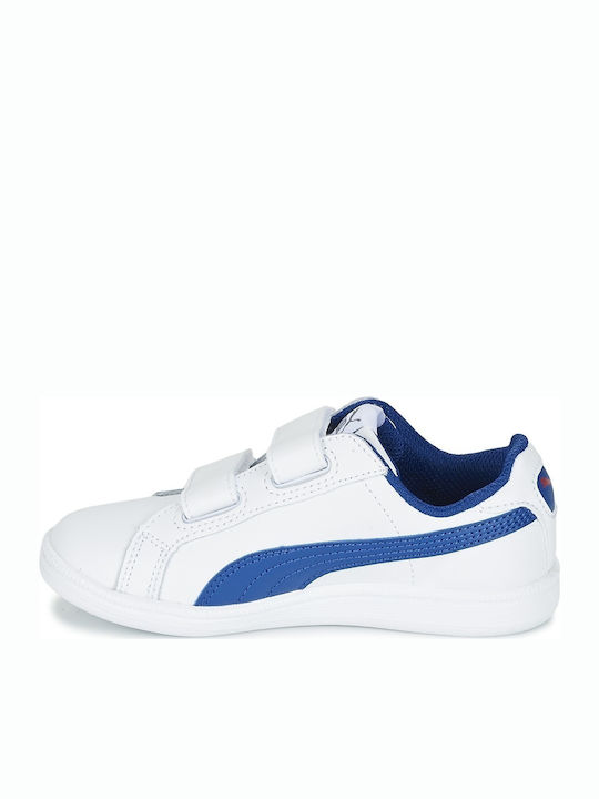 Puma Kids Sneakers Smash Fun with Scratch White