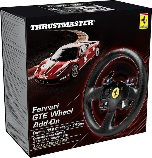 Thrustmaster Добавка за волан Ferrari GTE Wheel Add-On Ferrari 458 Challenge Edi за Компютър PS3 PS4 XBOX One 4060047