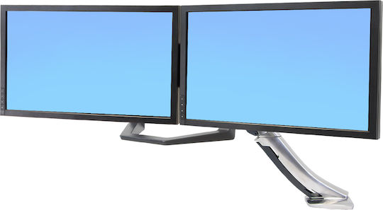 Ergotron Handle Wall Mounted Stand for 2 Monitors up to 26" with Arm