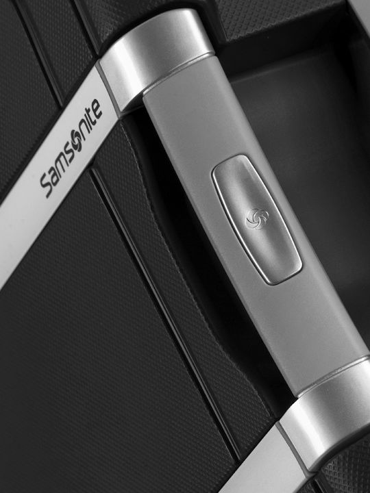 Samsonite S'cure Große Hartschale Reisegepäck Schwarz mit 4 Räder Höhe 75cm
