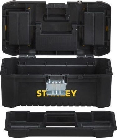 Stanley Essential Εργαλειοθήκη Χειρός Πλαστική με Ταμπακιέρα Π40.6xB21xΥ19.5cm