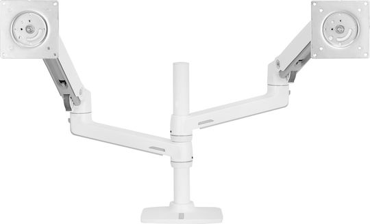 Ergotron LX Επιτραπέζια Βάση για 2 Οθόνες έως 24" με Βραχίονα