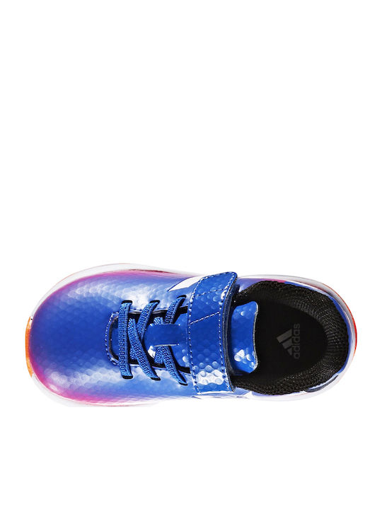 Messi Turf "Blue Blast" Kids Turf Soccer Shoes Blue