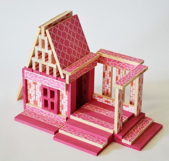 Alex Toys Wooden Building Blocks Doll House for 3+ Years 110 Pieces