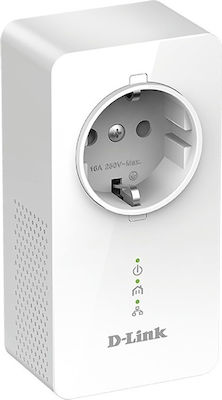 D-Link DHP-W611AV Powerline für kabellose Verbindung Wi‑Fi 5 mit Durchgangssteckdose Steckdose und Anschluss Gigabit Ethernet