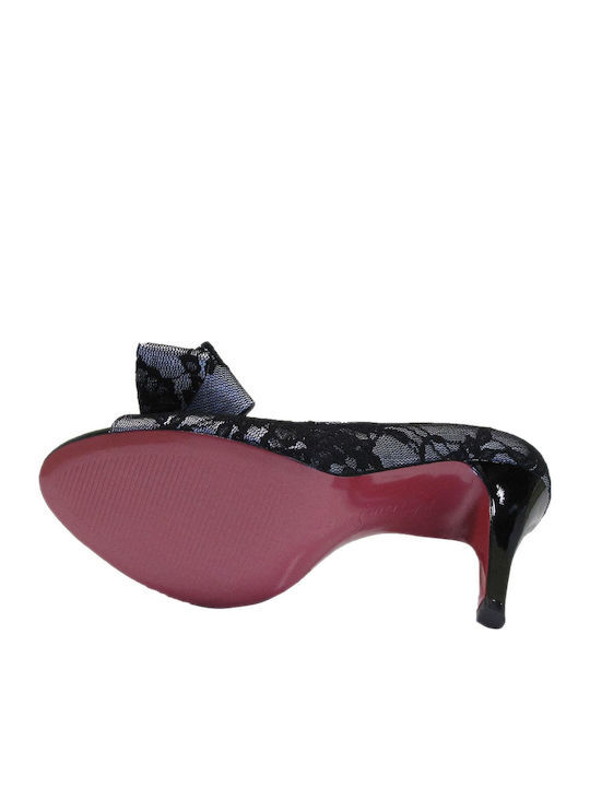 Senorita Peep Toe Γόβες με Τακούνι Στιλέτο Γκρι
