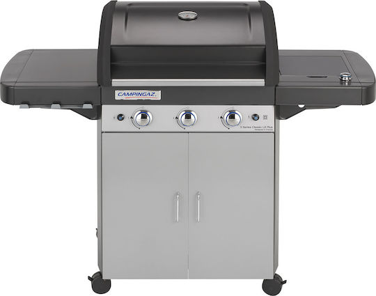 Campingaz 3 Series Classic LS Plus Grătar pe gaz Grătar 61bucx45buccm cu 3 buc 9.6kW și Arzător Lateral