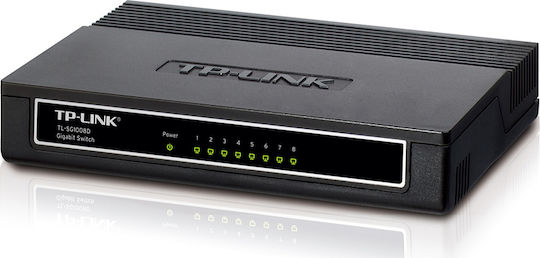 TP-LINK TL-SG1008D v5 Unmanaged L2 Switch with 8 Gigabit (1Gbps) Ethernet Ports