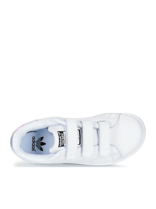 Stan Smith STAN SMITH CF C Kids Sneakers with Scratch Metallic Silver / Cloud White