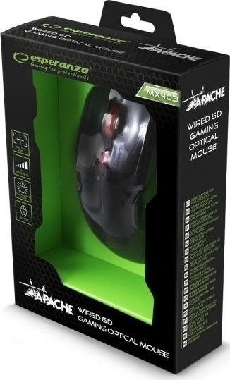Esperanza MX403 Apache Gaming Ποντίκι Κόκκινο