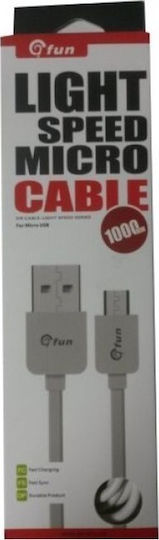Gfun Regular USB 2.0 spre micro USB Cablu Alb 1m (78-MUSBWH) 1buc