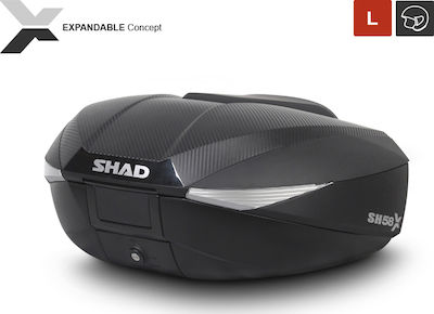 Shad SH58X Μπαγκαζιέρα Μοτοσυκλέτας 58lt Μαύρη