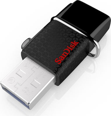 Sandisk Ultra Dual 256GB USB 3.0 Stick cu conexiune USB-A & micro USB-B Negru