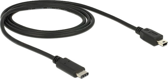 DeLock DeLock USB Typ-C Kabel USB 2.0 Männlich Mini-USB-B Schwarz 1m 83603