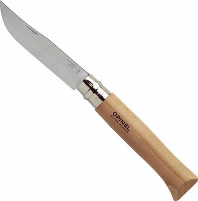 Opinel Νo.12 Inox Pocket Knife Brown with Blade made of Steel