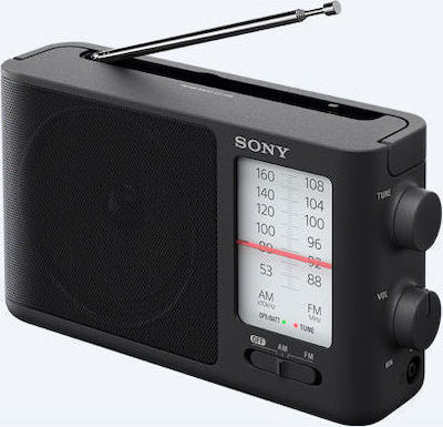 Sony ICF-506 Φορητό Ραδιόφωνο Ρεύματος / Μπαταρίας Μαύρο