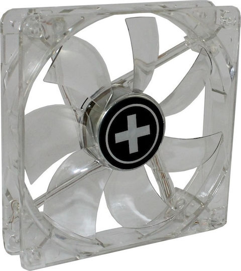 Xilence XF046 Case Fan 120mm (1300rpm / 44.71cfm) with Red LED and Connection 3-Pin / 4-Pin Molex White
