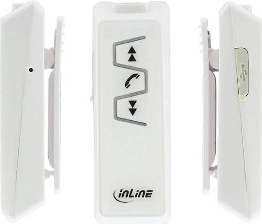 InLine 55354W In-ear Bluetooth Handsfree Ακουστικά Λευκά