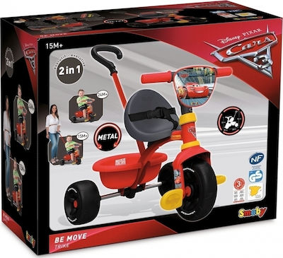 Smoby Cars Be Move Μετατρεπόμενο με Χειρολαβή Γονέα για 15 Μηνών Κόκκινο