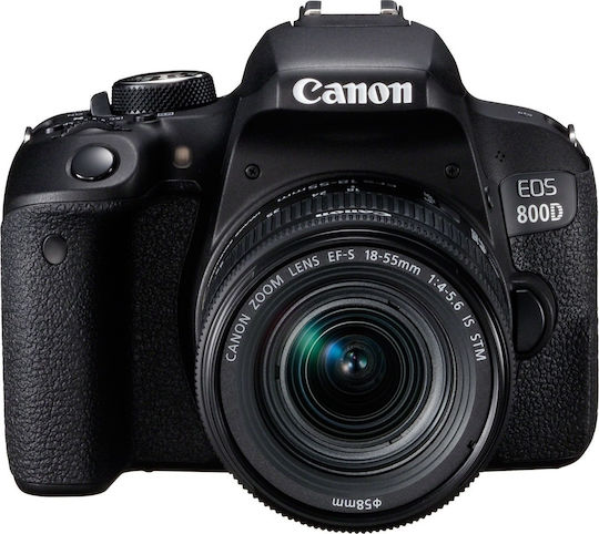 Canon DSLR Фотоапарат EOS 800D Crop Frame Комплект (EF-S 18-55mm F4-5.6 IS STM)