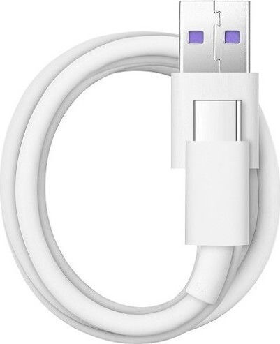 Huawei Φορτιστής με Θύρα USB-A και Καλώδιο USB-C 22.5W Λευκός (AP81)