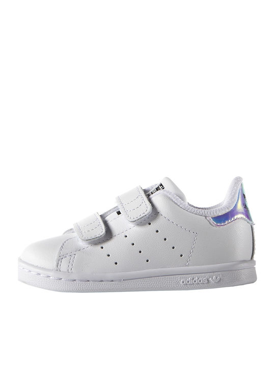 Adidas Παιδικά Sneakers Stan Smith CF I με Σκρατς Cloud White / Silver Metallic