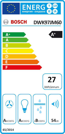 Bosch Șemineu Hotă 90cm Negru