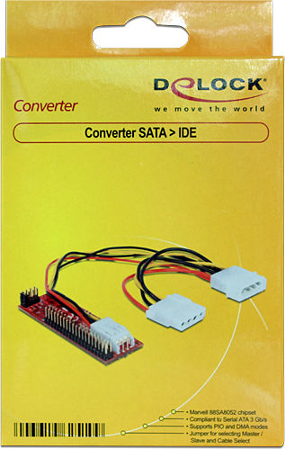 DeLock SATA to IDE Converter (62510) Black 62510