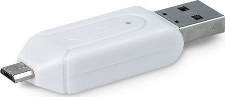 Forever Card Reader USB 2.0 για SD/microSD Λευκό