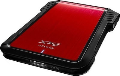 Adata EX500 Case for Hard Drive 2.5" SATA III with Connection USB 3.0 Red