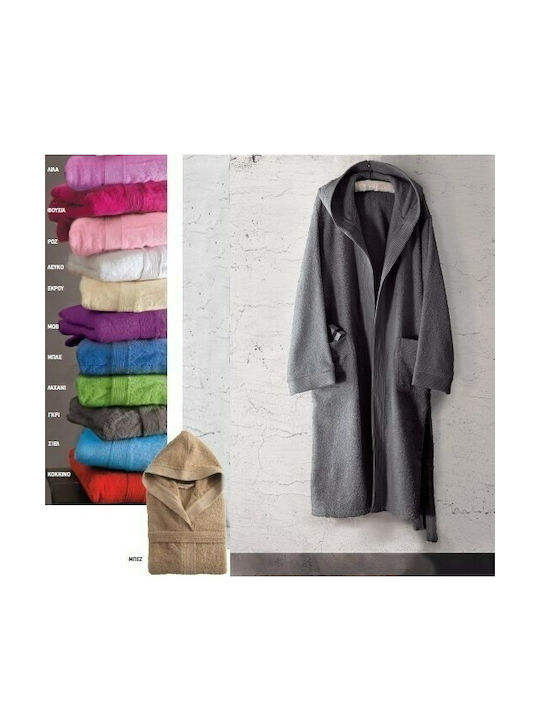 Rythmos Amadeus Bathrobe with Hood Fuchsia 420gr/m²