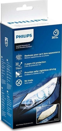 Philips Headlight Restoration Kit Set Polish a Farurilor Auto