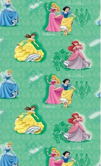 Disney Παιδική Κουρτίνα Ariel 38 Green με Τιράντες Πράσινη 140x290εκ.