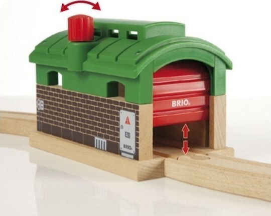 Brio Toys Train Garage Set mit Zug aus Holz