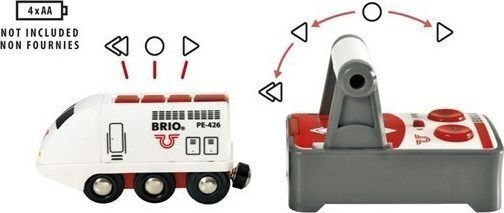 Brio Toys Remote Control Travel Train with Sound and Light for 3+ years+ Years