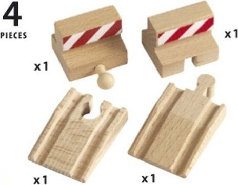 Brio Toys Ramp & Stop Track Pack Railroad Tracks