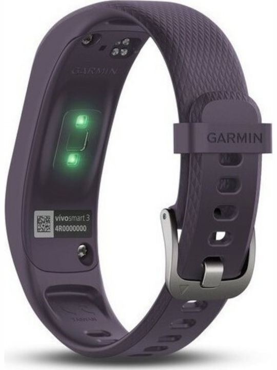 Garmin Vivosmart 3 S/M Активити Тракер Водоустойчив с Пулсомер Лилав