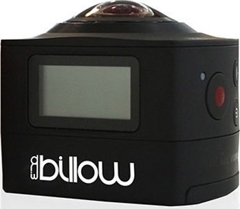 Billow XS360PRO XS360PRO Action Camera Full HD (1080p) 360° Capture Underwater (with Case) with WiFi Black with Screen