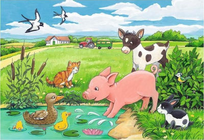 Παιδικό Puzzle Baby Animals On The Farm 24pcs για 3+ Ετών Ravensburger