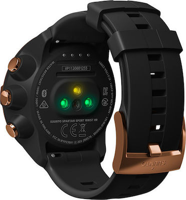 Suunto Spartan Sport Wrist HR Stainless Steel 50mm Waterproof Smartwatch with Heart Rate Monitor (Black)