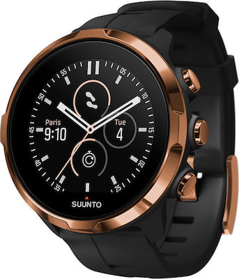 Suunto Spartan Sport Wrist HR Stainless Steel 50mm Waterproof Smartwatch with Heart Rate Monitor (Black)